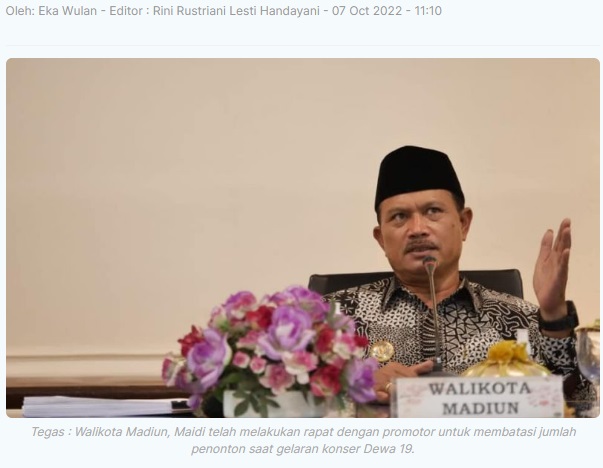 Antisipasi Tragedi Kanjuruhan, Penonton Konser Dewa 19 di Madiun Dibatasi