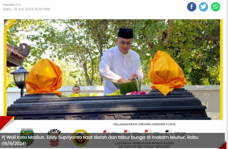 HJM ke-106, Pj Wali Kota Madiun Ajak Masyarakat Jaga Kerukunan