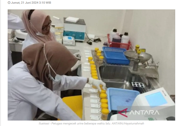Anggota Kodim 0803 Madiun jalani tes narkoba