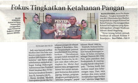 Fokus Tingkatkan Ketahanan Pangan