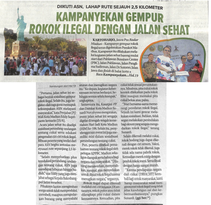 Kampanyekan Gempur Roko Ilegal Dengan Jalan Sehat