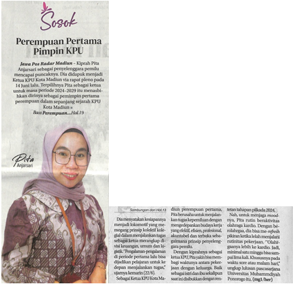 Perempuan Pertama Pimpin KPU