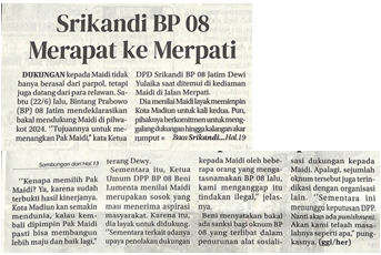Srikandi BP 08 Merapat ke Merpati