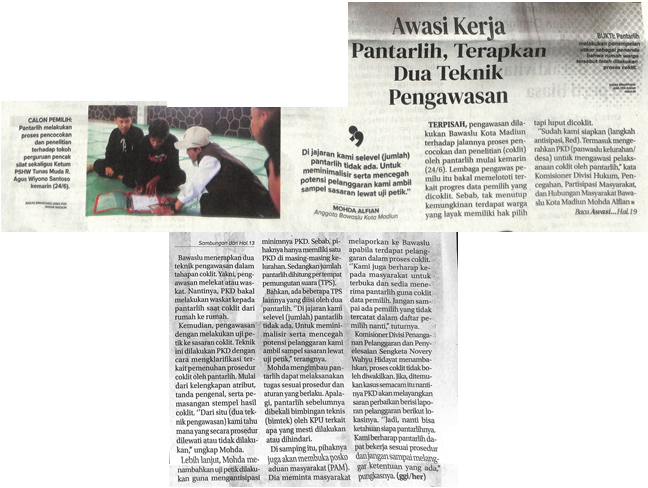 Awasi Kerja Pantarlih, Terapkan Dua Teknik Pengawasan