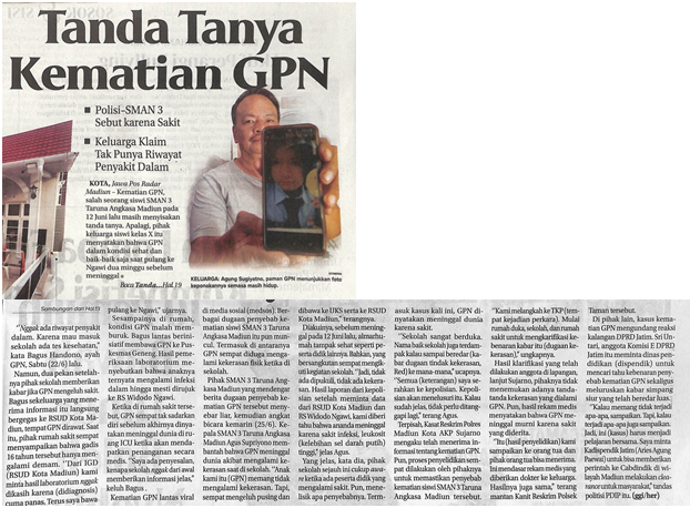 Tanda Tanya Kematian GPN