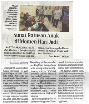 Sunat Ratusan Anak di Momen Hari Jadi