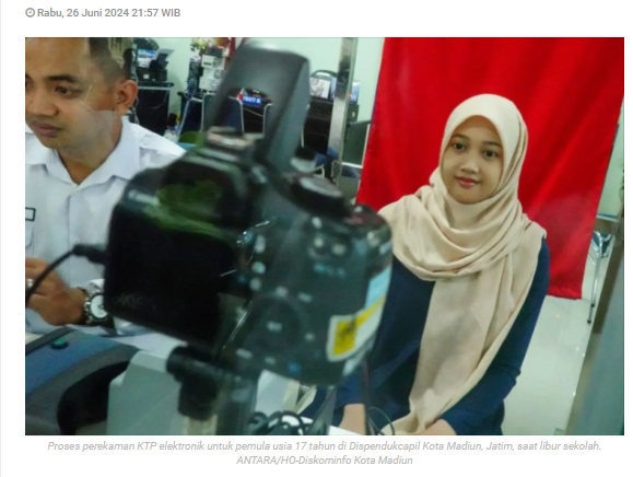 Dispendukcapil : Perekaman KTP-e pemula meningkat saat libur sekolah