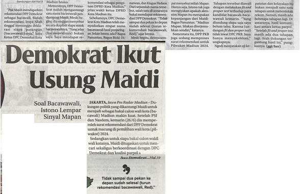 Demokrat Ikut Usung Maidi