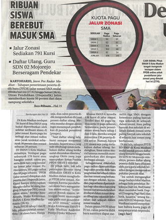Ribuan Siswa Berebut Masuk SMA di Kota Madiun, Segini Pagu Jalur Zonasi di 5 SMAN