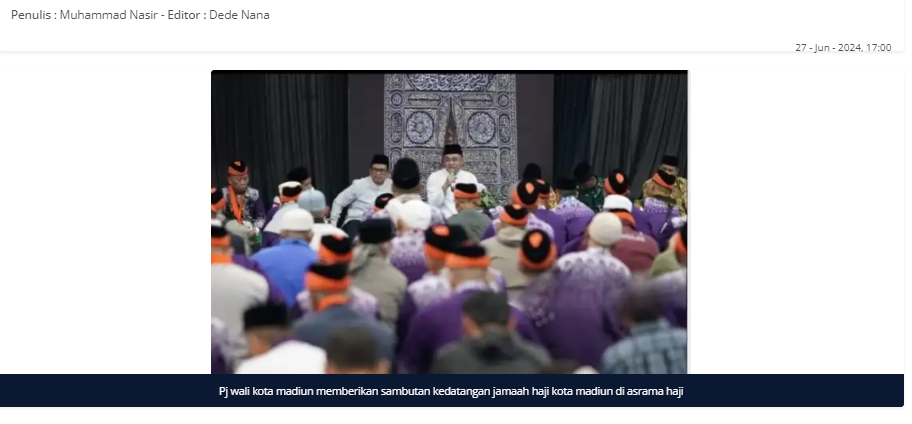 205 Jamaah Haji Asal Kota Madiun Tiba dengan Selamat