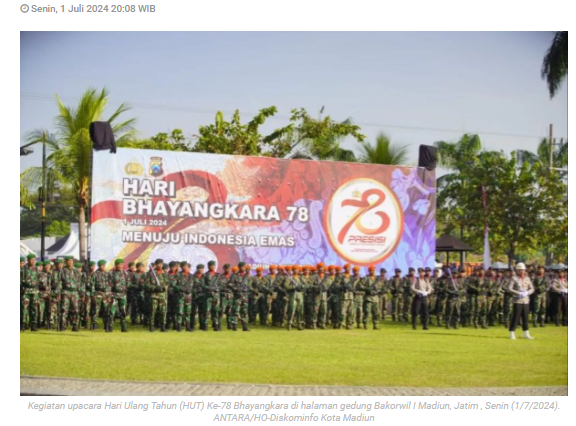 Kapolres Madiun : HUT Bhayangkara momen perkuat sinergi era digital dan Pilkada 2024