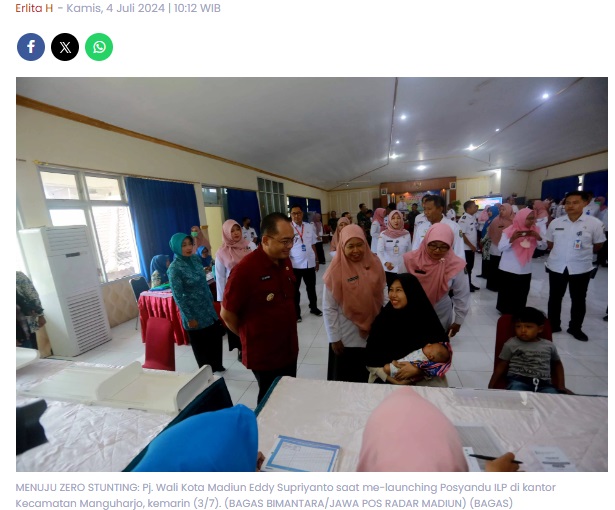 Posyandu ILP untuk Cegah dan Tangani Masalah Tumbuh Kembang Anak di Kota Madiun, Sasar Balita Stunting hingga Bumil dan Catin