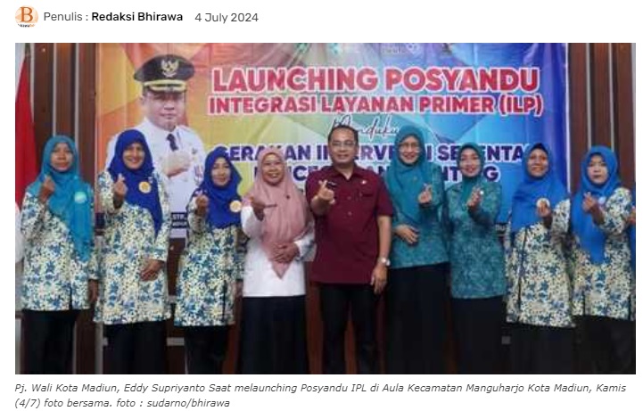 Pj Wali Kota Madiun Launching Posyandu IPL