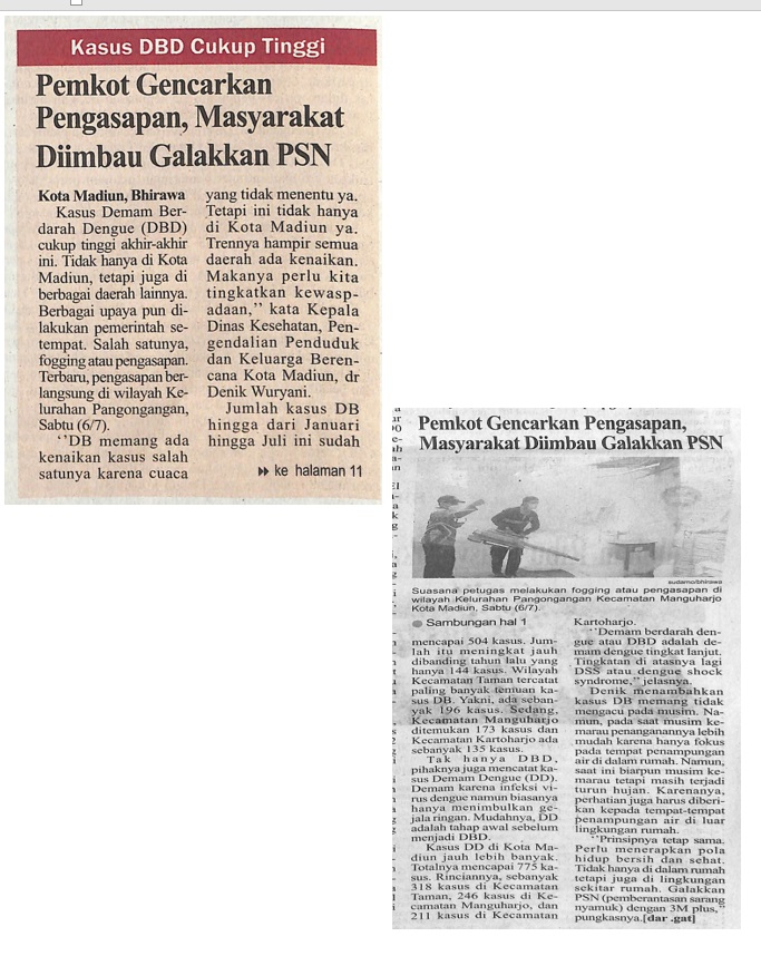 Pemkot Gencarkan Pengasapan, Masyarakat Diimbau Galakkan PSN