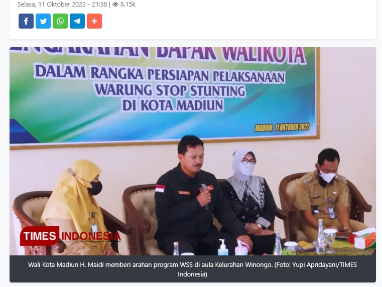 Pangkas Kasus Stunting di Kota Madiun, Balita dan Bumil Dapat Makan Gratis