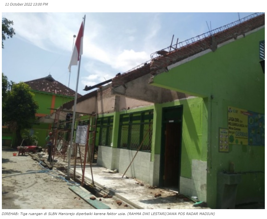 Hampir Tiga Dekade, Gedung SLBN Manisrejo Tak Tersentuh Perbaikan