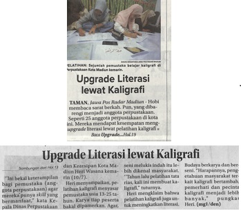 Upgrade Literasi Lewat Kaligrafi