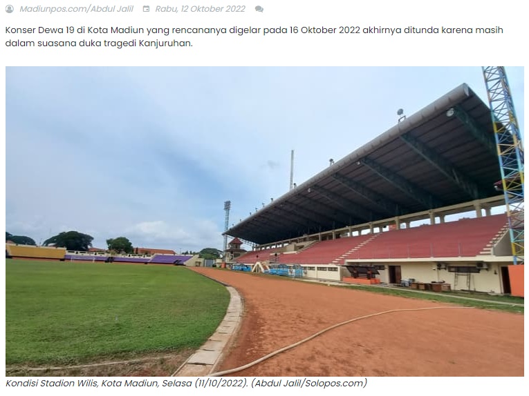 Konser Dewa 19 di Kota Madiun Ditunda, Ini Sebabnya