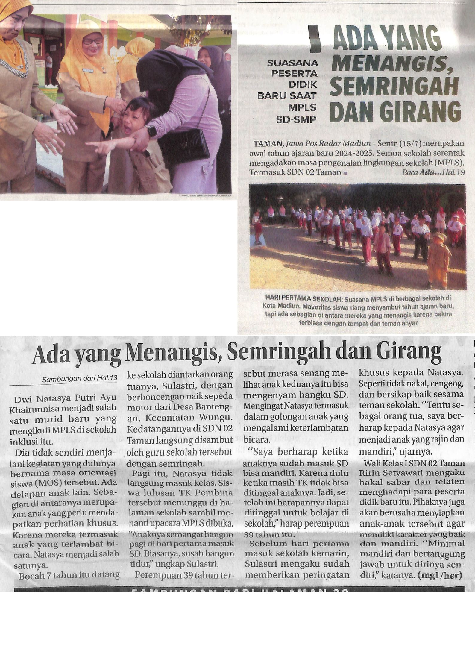 Ada Yang Menangis Semringah Dan Girang