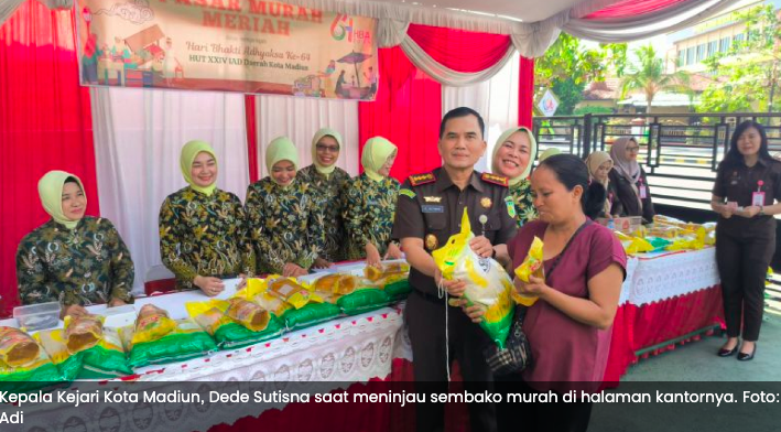 Jaksa di Kota Madiun Gelar Sembako Murah hingga Donor Darah