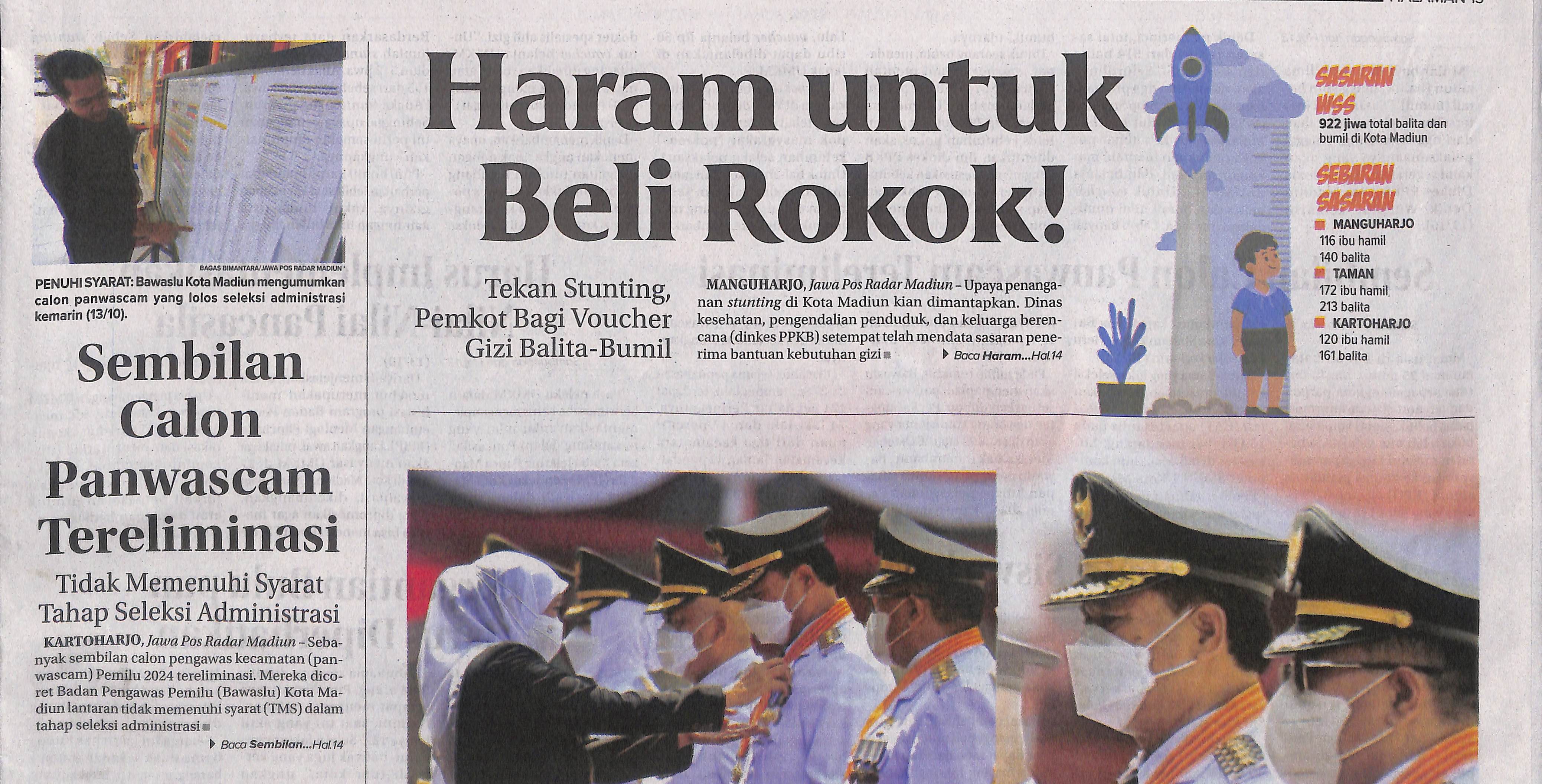 Haram Untuk Beli Rokok, Tekan Stunting, Pemkot Bagi Voucher Gizi Balita-Bumil