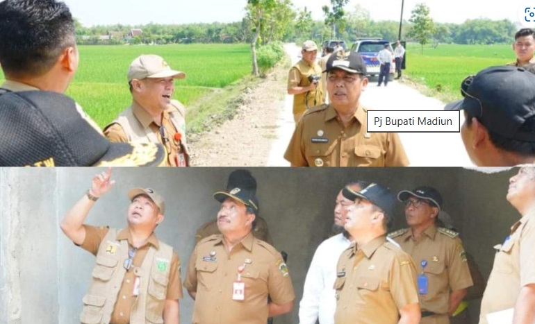 Pj Bupati Madiun Lakukan Monev Pekerjaan Proyek Tahap II
