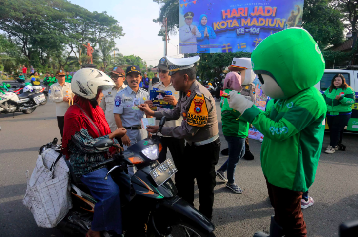 Polres Madiun Kota Tahan 11 Kendaraan Tak Sesuai Spektek, Sejam Keluarkan Puluhan Tilang