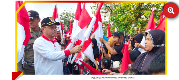 Sambut Hari Kemerdekaan, 10.000 Bendera Merah Putih Dibagikan Gratis Kepada Warga Kota Madiun