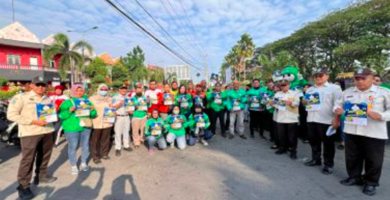 Ops Patuh Semeru 2024, Sat Lantas Polres Madiun Kota Libatkan Ojol Kampanyekan Tertib Berlalu Lintas