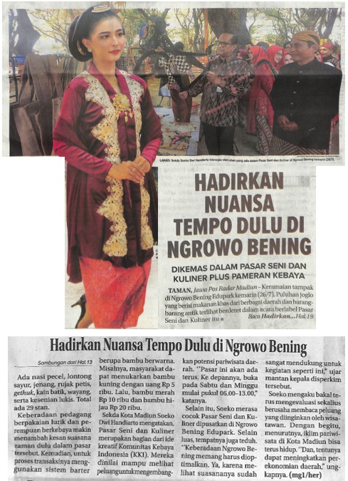 Hadirkan Nuansa Tempo Dulu di Ngrowo Bening, Dikemas Dalam Pasar Seni dan Kuliner Plus Pameran Kebaya