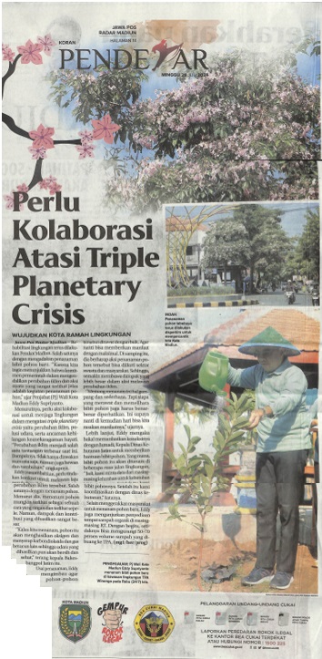 Perlu Kolaborasi Atasi Triple Planetary Crisis, Wujudkan Kota Ramah Lingkungan