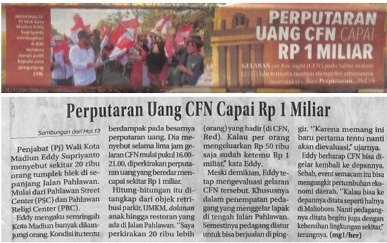 Perputaran Uang CFN Capai Rp 1 Miliar