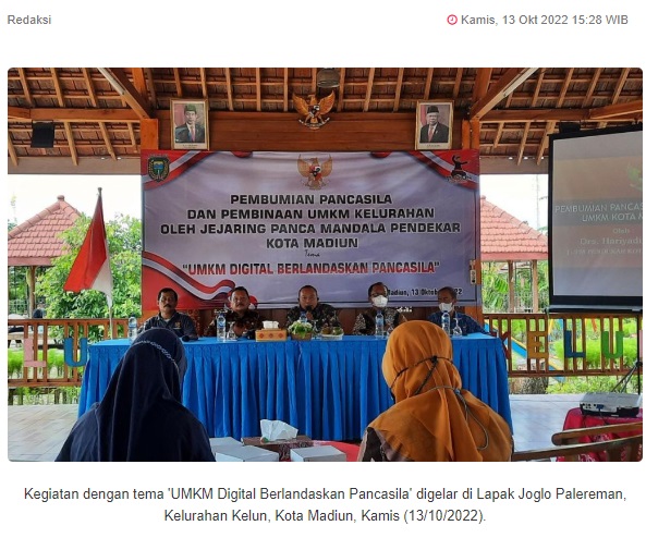 Bumikan Pancasila, JPM Pendekar Kota Madiun Gandeng UMKM