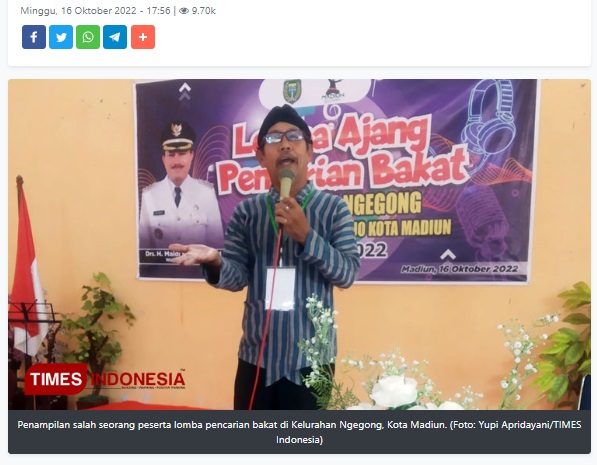 Menggali Potensi Lokal, Wali Kota Madiun Roadshow Kelurahan Mencari Bakat