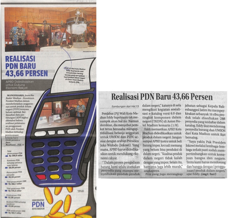 Realisasi PDN Bar 43,66 Persen, APBD Didedikasikan untuk Dukung Ekonomi Rakyat