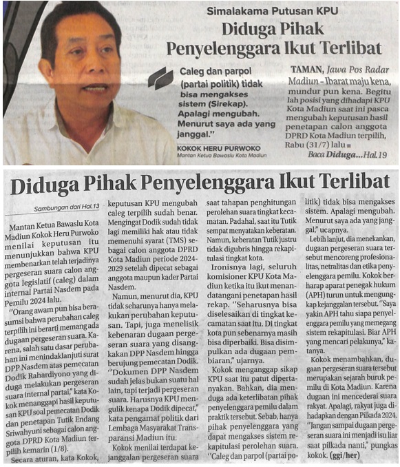 Diduga Pihak Penyelenggara Ikut Terlibat