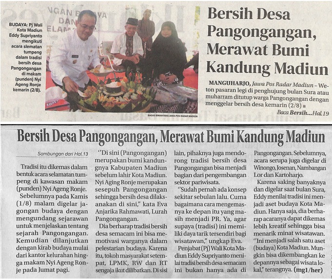 Bersih Desa Pangongangan, Merawat Bumi Kandung Madiun