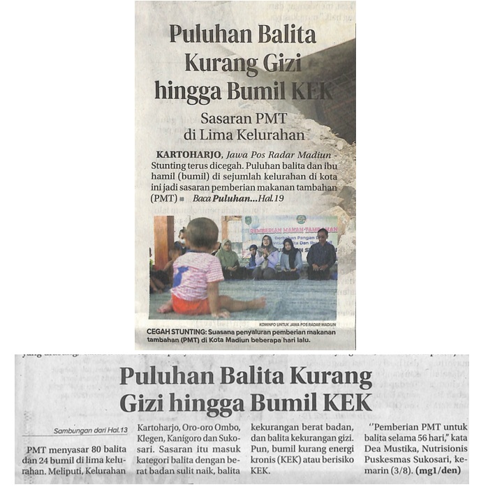 Puluhan Balita Kurang Gizi hingga Bumil KEK, Sasaran PMT di Lima Kelurahan