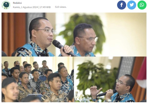 Pj. Walikota Madiun Ingatkan Agar ASN Menjaga Netralitas Dalam Pilkada Nanti