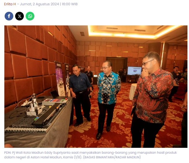 Realisasi PDN Baru 43,66 Persen, APBD Kota Madiun Didedikasikan Dukung Ekonomi Rakyat