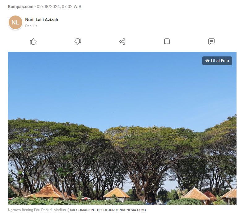 Ngrowo Bening Edu Park Madiun: Daya Tarik, Harga Tiket, dan Jam Buka