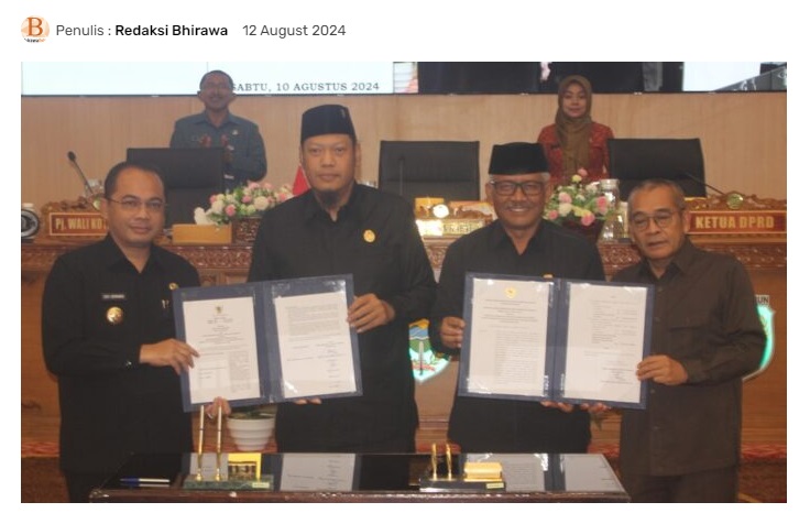 Pj Wali Kota Madiun Sampaikan Jawaban atas PU Fraksi terhadap P-APBD 2024 dan DPRD Menyetujui Penetapan Menjadi Perda