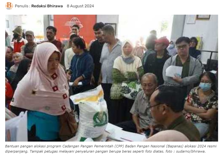 Bantuan Pangan Diperpanjang, Ada Tambahan Bantuan Alokasi Tiga Bulan di Kota Madiun