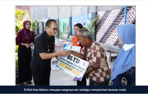Pj Wali Kota Madiun Salurkan BLTD, Bantuan Air Bersih, Santunan Kematian dan Bantuan Lansia Non Potensial di Kelurahan Kartoharjo
