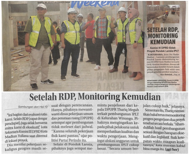 Setelah RDP, Monitoring Kemudian, Komisi III DPRD Sidak Proyek Pondok Lansia - IPLT