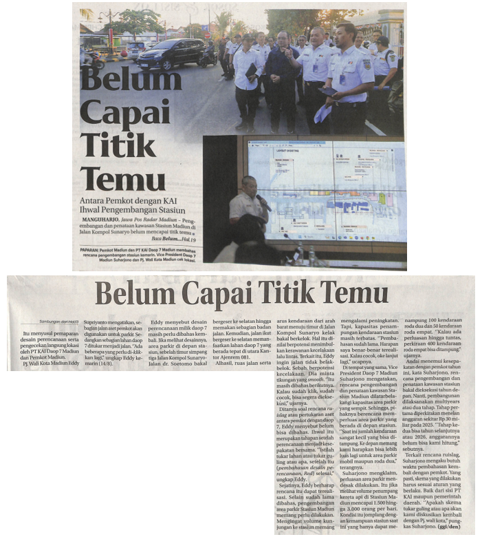 Belum Capai Titik Temu, Antara Pemkot dengan KAI Ihwal Pengembangan Stasiun