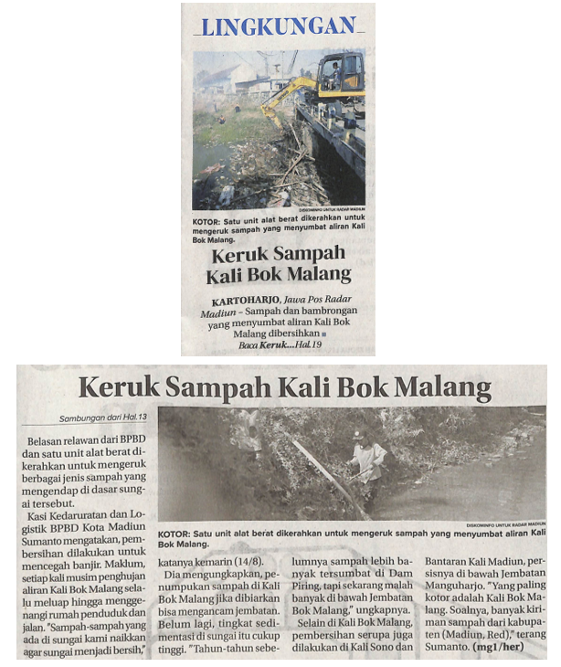 Keruk Sampah Kali Bok Malang