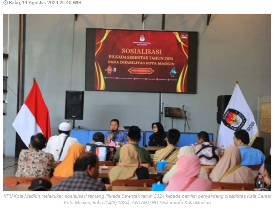 KPU Kota Madiun berupaya tingkatkan partisipasi pemilih disabilitas