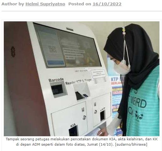 Urusan Dokumen Kependudukan Makin Mudah dan Bisa Cetak Sendiri di Kota Madiun
