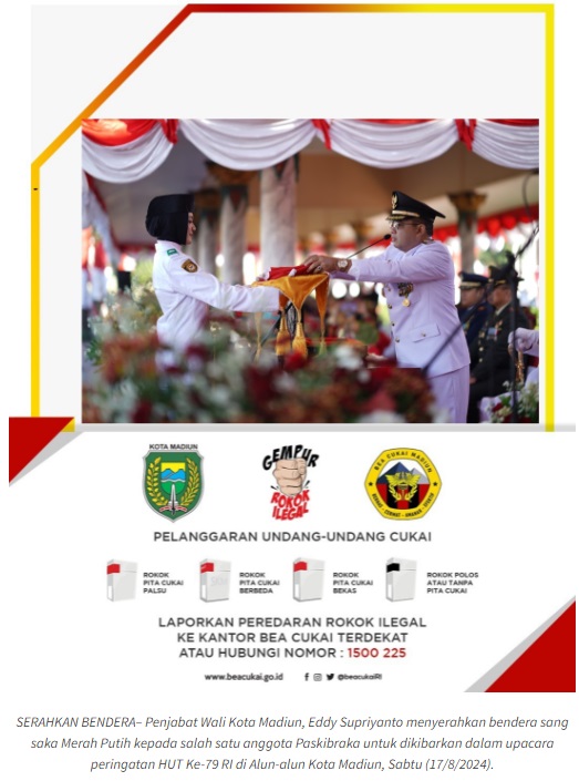 Peringati HUT Ke-79 RI, PJ Wali Kota Madiun Ajak Warga Semangat Majukan Indonesia